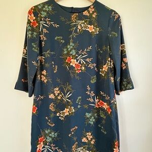 Banana Republic Navy Floral Dress
